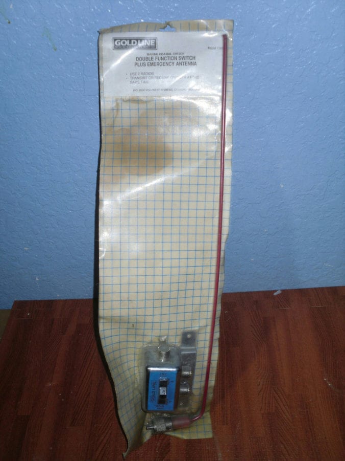Gold Line Double Function VHF Switch with Emergency Antenna - 2 Radios ...