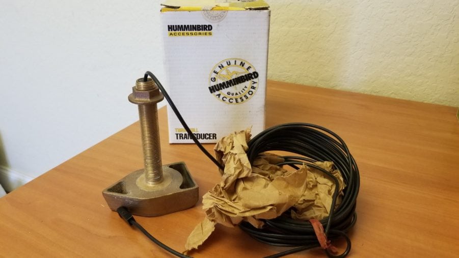 Humminbird NEW OLD STOCK Bronze Thru-Hull 2 Pin Transducer XTH-6-16