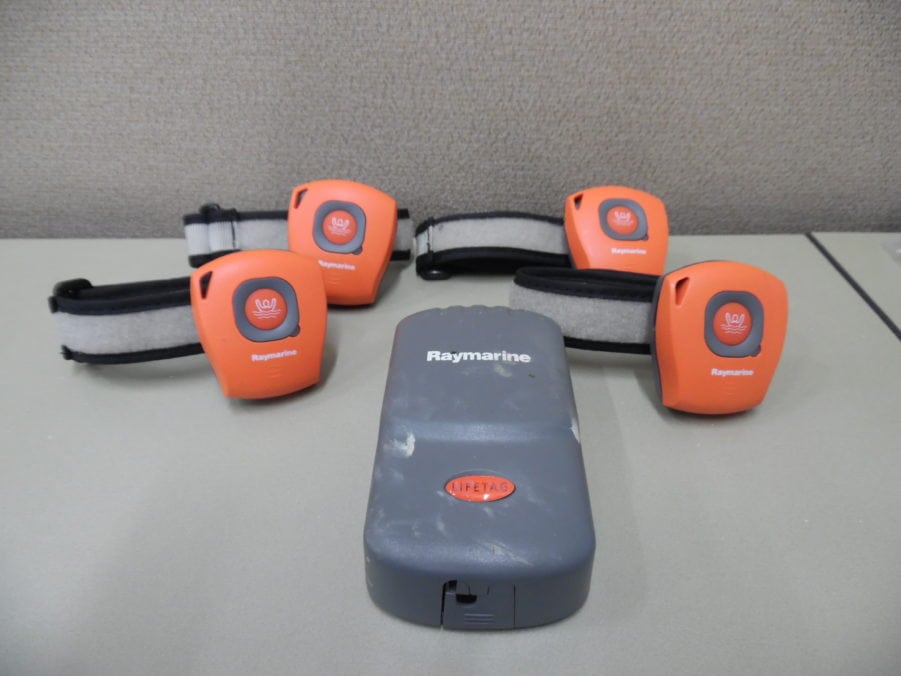 Raymarine Lifetag MOB Base Station + 4 Tags Parts Only - AS IS NO RETURNS