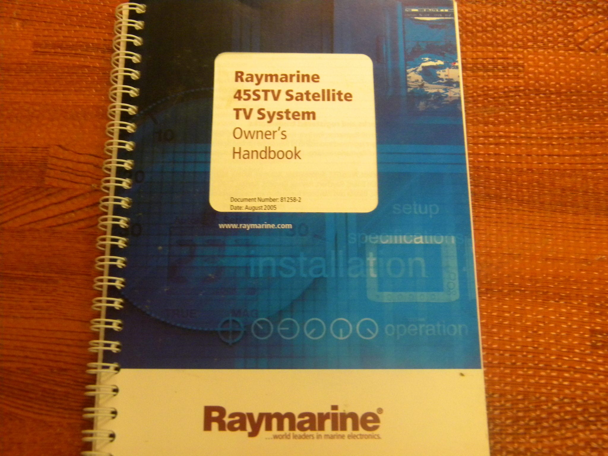 Raymarine 45STV Satellite TV System Owner's Handbook Manual Max