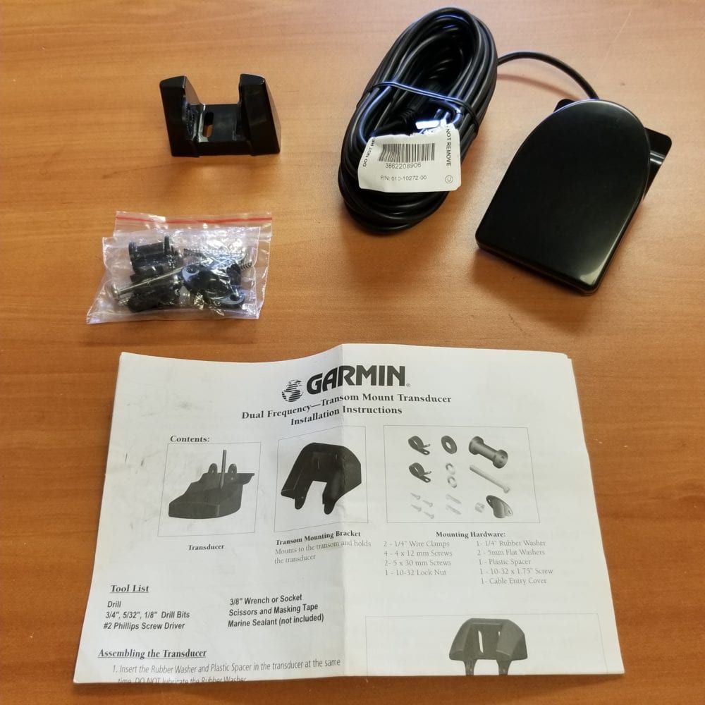 Garmin Transom Mount Depth and Temp Transducer 50/200 kHz 010-10272-00