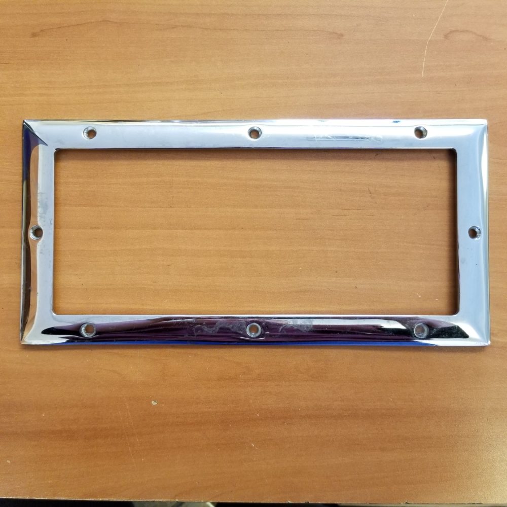 Perko 1043-2 Chrome Step Plate - FRAME ONLY - Missing Black Insert