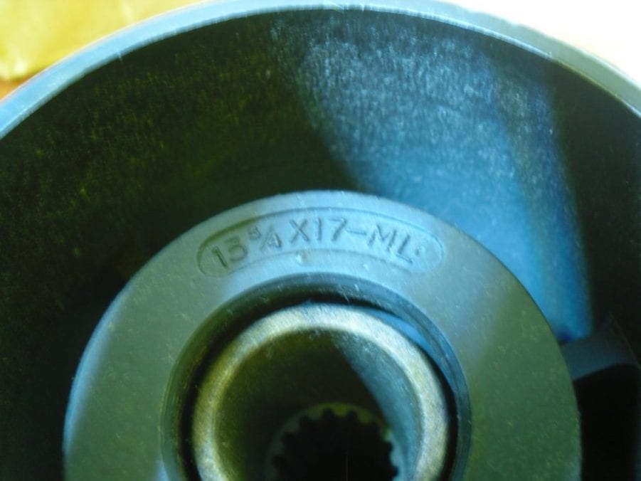 Yamaha LEFT & RIGHT PROPELLER SET 17M 17ML 17 Pitch Counter Standard 3 x 13 3/4 - Image 6