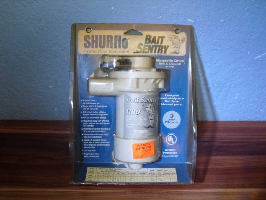 Shurflo Bait Sentry 1100 Magnetic Drive Livewell Pump 1700-021-030 - NEW