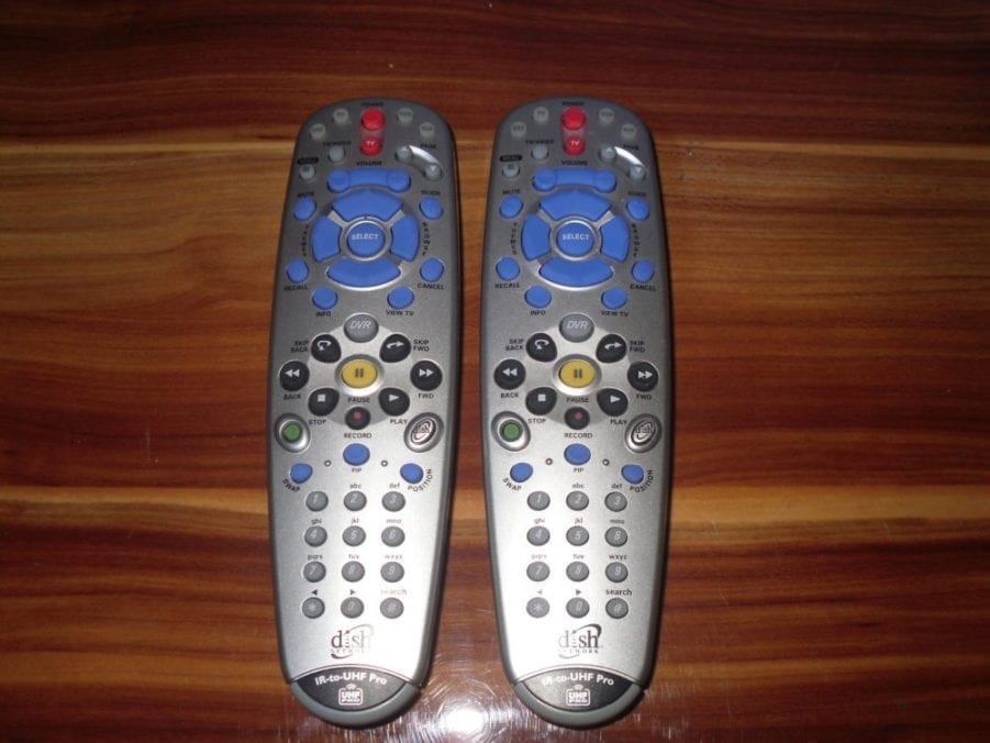 Dish Network IR to UHF PRO 8.1 Remote LOT OF 2 129293