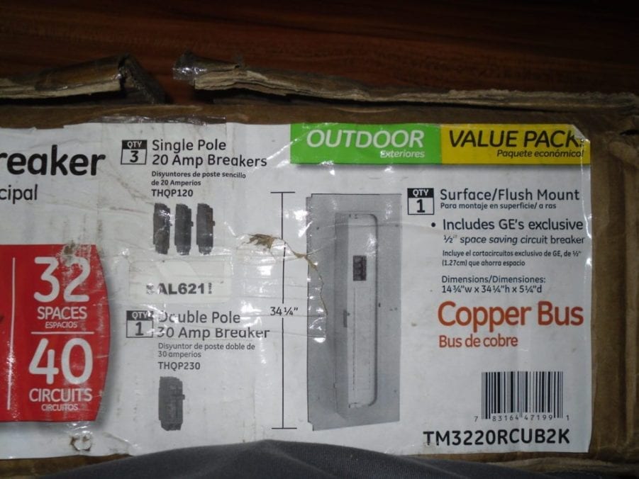 GE General Electric TM3220RCUB2K Main Circuit Breaker Outdoor 200a 32 Space 40 - Image 4