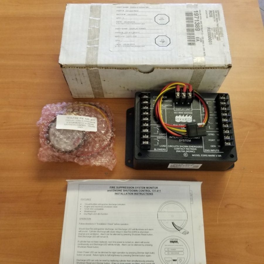 Sea-Fire Fire Suppression System Monitor & Shutdown 131-411 ESRS-MARK V SR NEW - Image 5