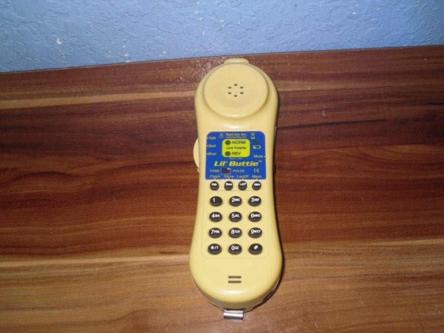 Test-Um Lil' Buttie TELEPHONE TEST BUTT SET - Model 390 - Working Cond