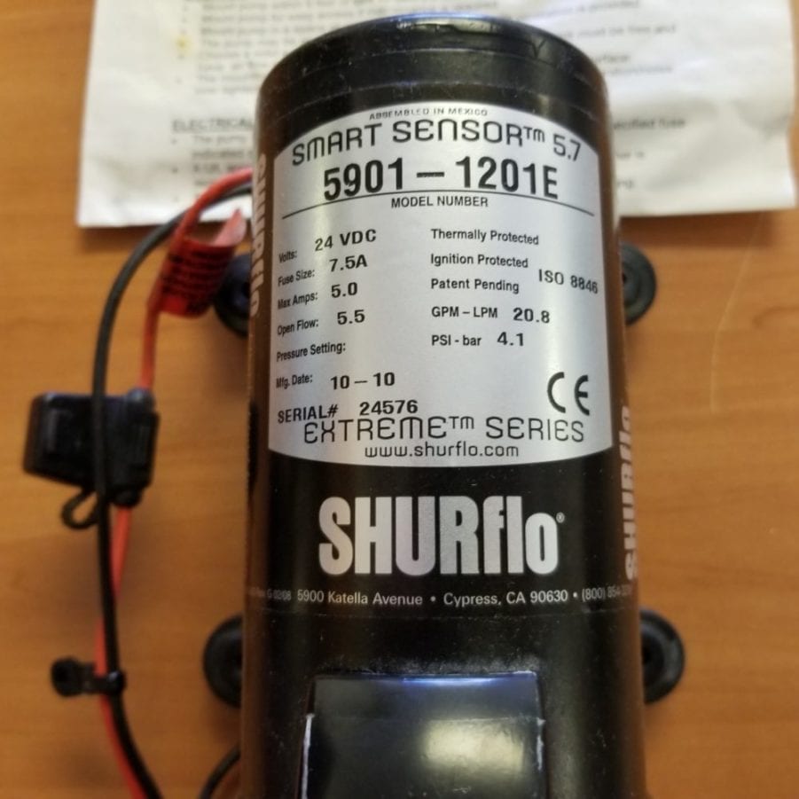 Shurflo 5901-0201 24 VDC 5.3 GPM Smart Sensor 5.7 Pump - NEW 24V - Image 3