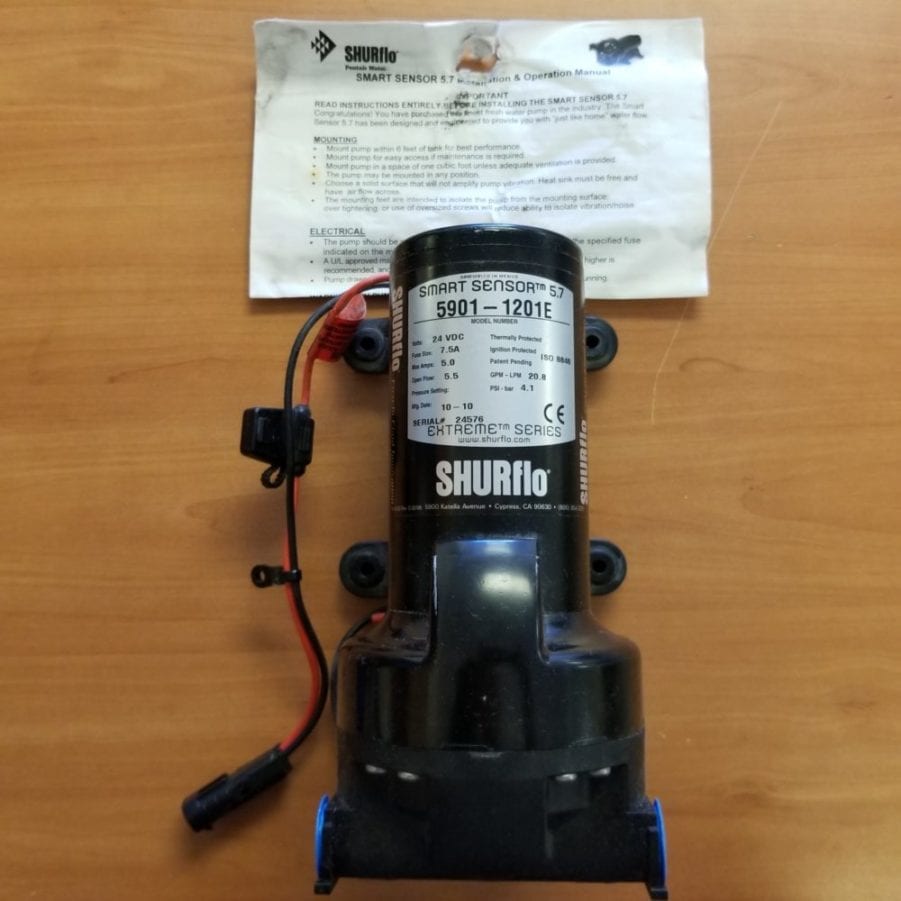 Shurflo 5901-0201 24 VDC 5.3 GPM Smart Sensor 5.7 Pump - NEW 24V