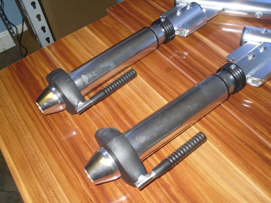 Lee's Sidewinder Outrigger Bases - 1 5/8" Lay Down Weld In, Never Installed - Image 3