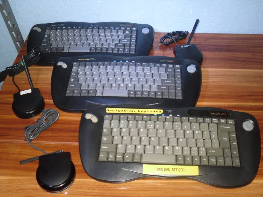 Interlink VersaPoint RF LOT OF 3 Keyboards &  3 RF Receivers