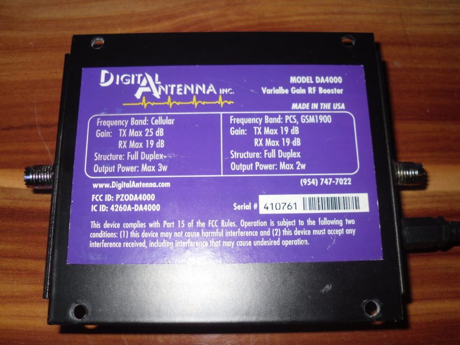 Digital Antenna PowerMax Dual Band Cellular Amplifier DA4000 w/DC Power Cord - Image 6