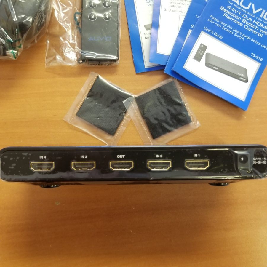 Auvio 4-In / 1-Out HDMI Selector Switch with Remote Control 15-318 - NEW - Image 6