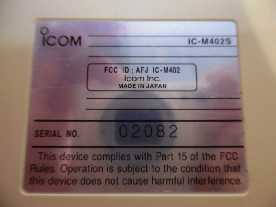 Icom IC-M402S Marine VHF Radio Transceiver & Microphone  TESTED w/90 Day Warranty - Image 9