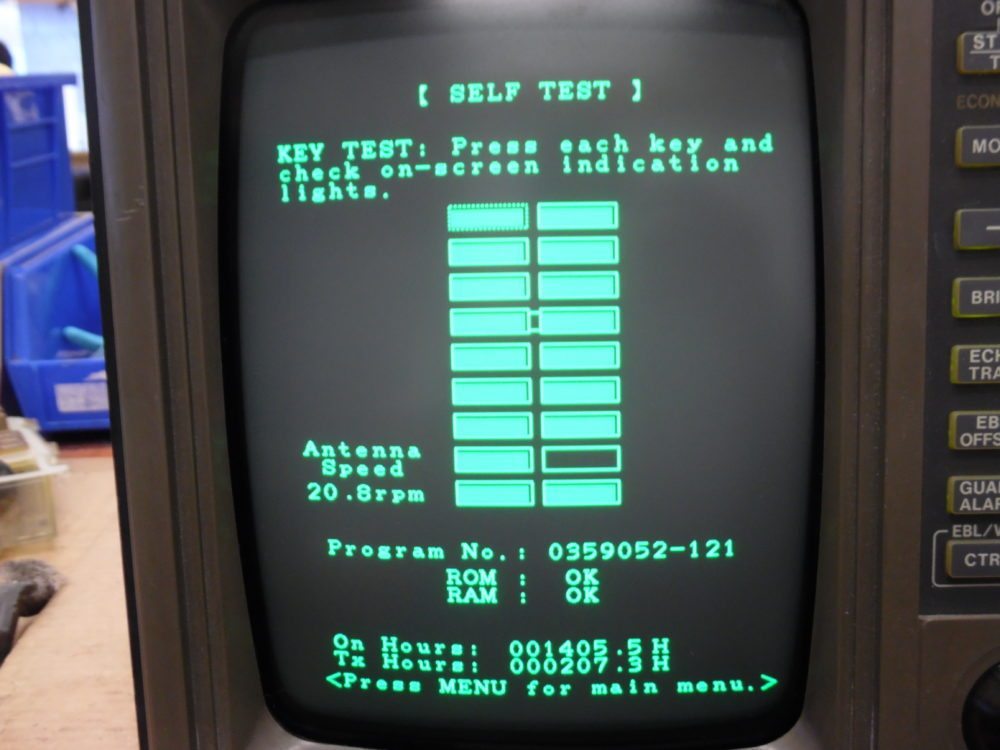 Furuno RDP- 104 CRT Display for 1931 Radar System - TESTED