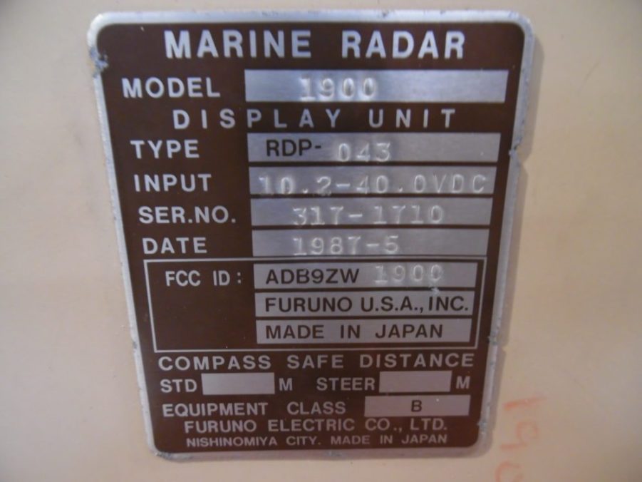 Furuno 1900 CRT Radar Display - TESTED & WORKING - 90 Days Warranty - Image 6