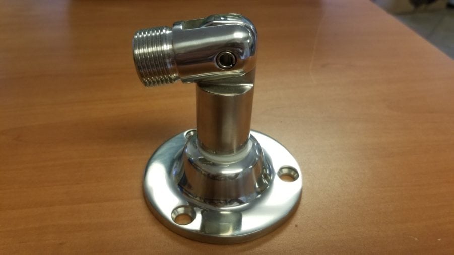 D. Lilly Stainless Swivel Base Mount NEW OLD STOCK For VHF SSB CB Antenna #112