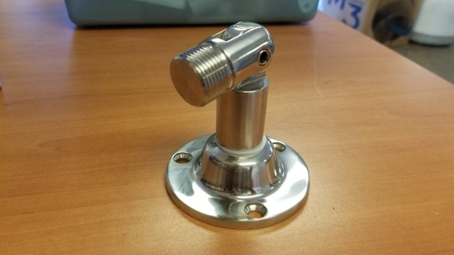 D. Lilly Stainless Swivel Base Mount NEW OLD STOCK For VHF SSB CB Antenna #112 - Image 2