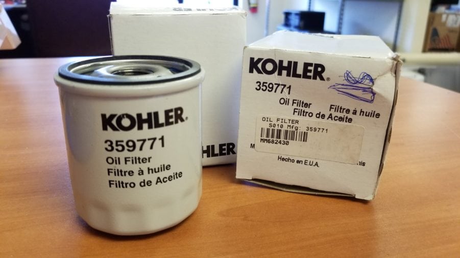 Genuine Kohler Oil Filter - Lot of 2 - 359771 OEM