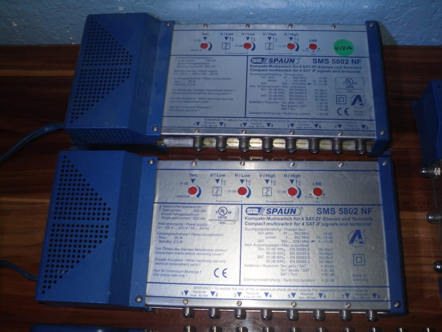 Spaun LOT OF 5 Multiswitch - DMS 51202 SMS 52403 NF 2x 5802 NF 3403 NFI - Image 5