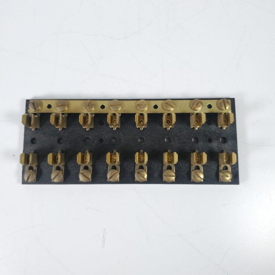 NEW +Buss Bar 8 Gang AGC Fuse Brass Terminal Junction Block MARINE RV AUTOMOTIVE