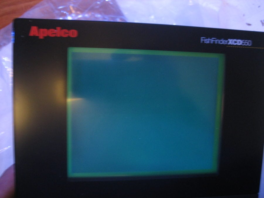 Apelco Fishfinder XCD 550 Display w/ Power Cable & Bracket - PARTS ONLY - Image 4