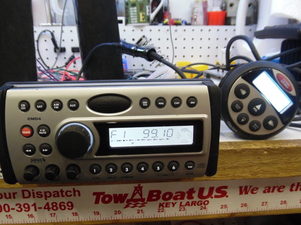 Clarion CMD4 Marine Stereo Head Unit w/ 90 Day Warranty Fully Tested & Working Max Marine