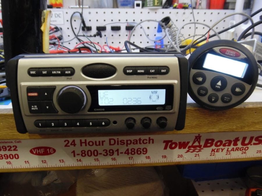 Clarion CMD5 Marine Stereo Head Unit w/ 90 Day Warranty Fully Tested & Working Max Marine