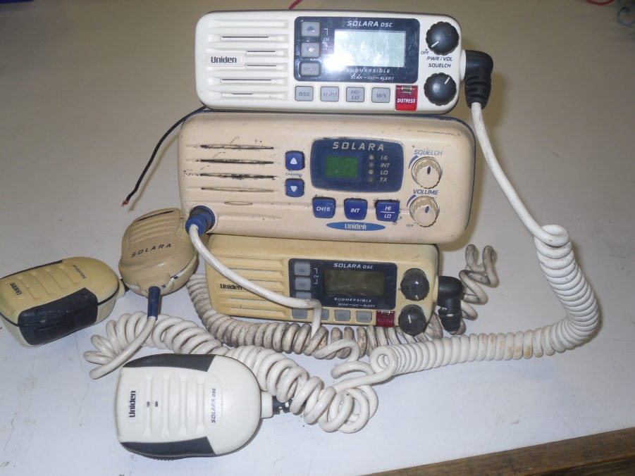 Uniden Solara DSC VHF Marine Radios - LOT OF 3 - AS IS - NO RETURNS