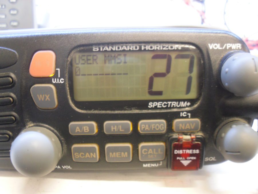 Standard Horizon GX2355S Spectrum+ VHF Marine Radio w/ Mic Tested