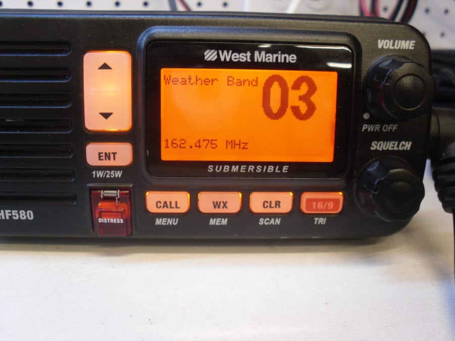 West Marine VHF580 580 VHF Radio Transceiver w/ Mic - Tested - Great Condition - Image 8