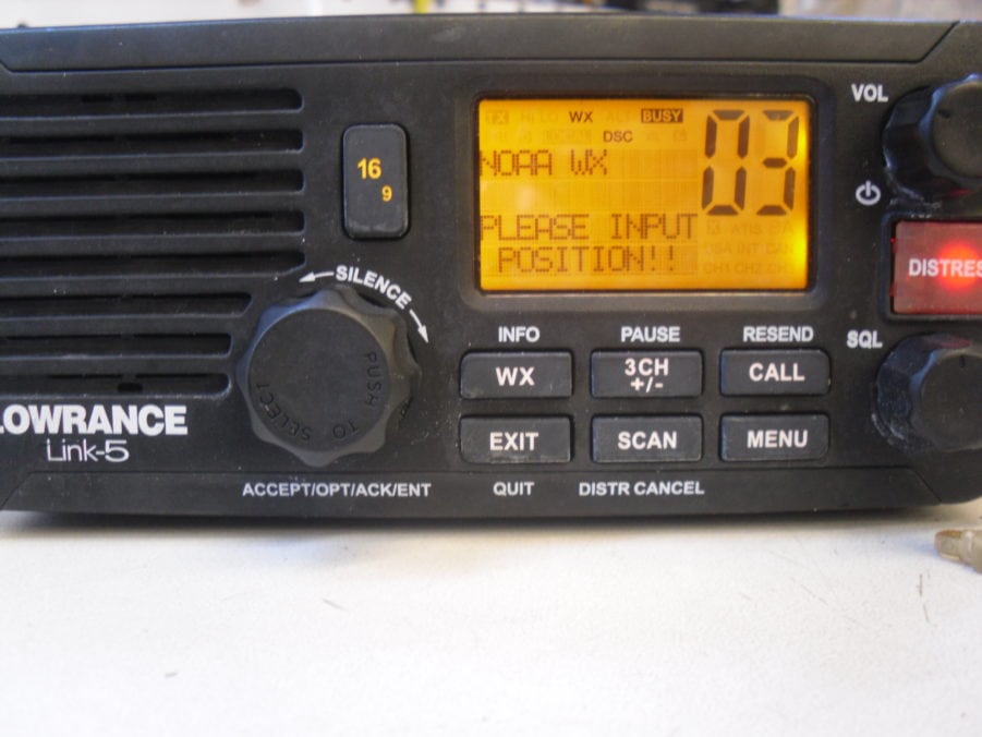 Lowrance Link-5 VHF Marine Radio Transceiver w/ Mic - Good Condition - Image 7