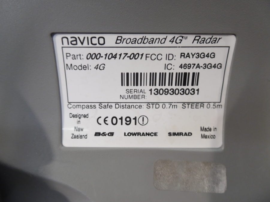Simrad/Lowrance/B&G/Navico Broadband 4G Radar Dome w Cables & RI10 - Good Cond - Image 11