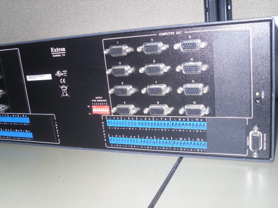 Extron MVX 1212 12x12 VGA Series Stereo Audio Matrix Switcher ADSP Inc. Pwr Cord - Image 9
