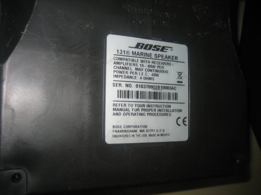 Bose 131 Marine Speaker Flush Mount Mounting Enclosure 4.5" - Image 5