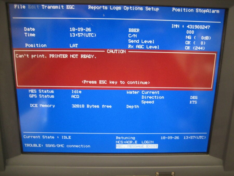 Furuno IC-215 Terminal Unit Inmarsat-C Mobile Earth Station Felcom 15 Class II - Image 4