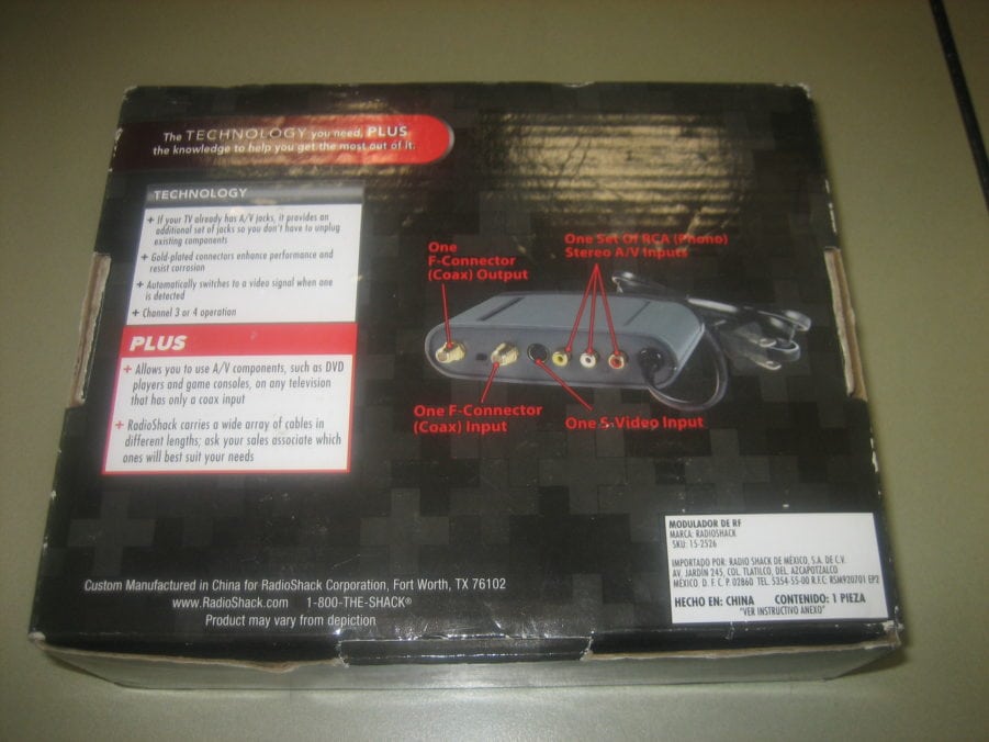 Radio Shack 15-2526 RF Modulator A/V to Coaxial Converter - NEW - Image 3