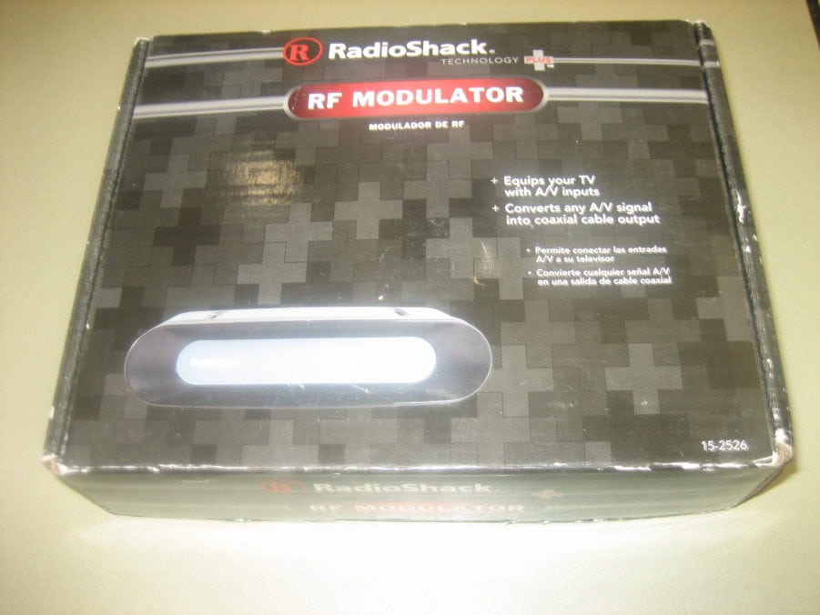 Radio Shack 15-2526 RF Modulator A/V to Coaxial Converter - NEW