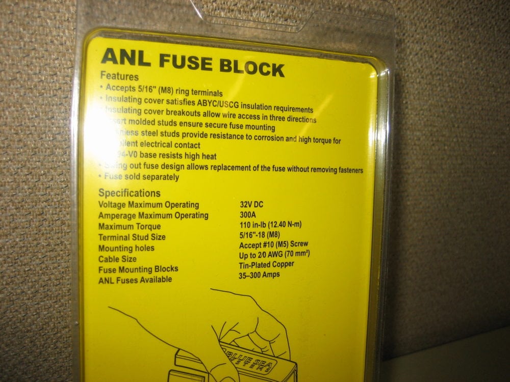 Blue Sea Systems 5005 ANL Fuse Block ANN CNL CNN Max Marine Electronics