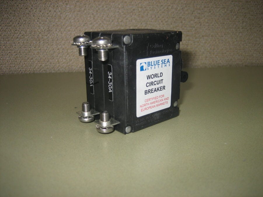Blue Seas Systems 34-30A Amp Double Marine Circuit Breaker Switch