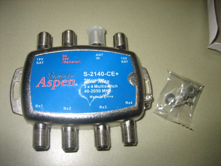 Eagle Aspen S-2140-CE+ Satellite MultiSwitch 3x4 4 Mini Directv MULTI SWITCH Dish