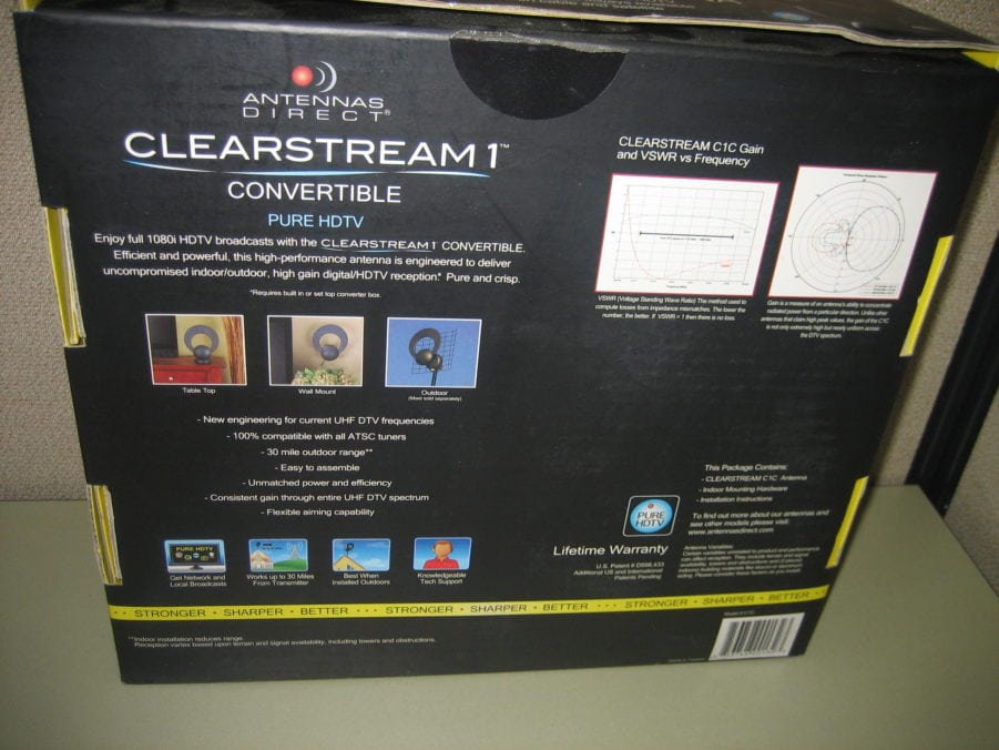 Antennas Direct C1C Convertible HDTV TV Indoor / Outdoor Antenna w/ Mount - Image 2