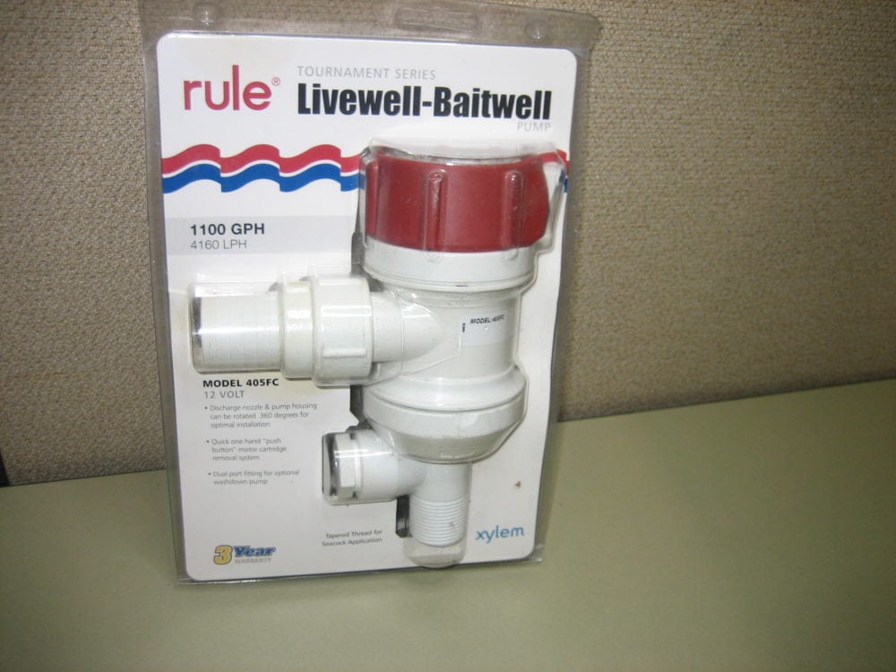 Rule 1100 GPH Replacement Motor For Tournament Series Livewell/Baitwell Pump - Model 47DR, 12V - View #6