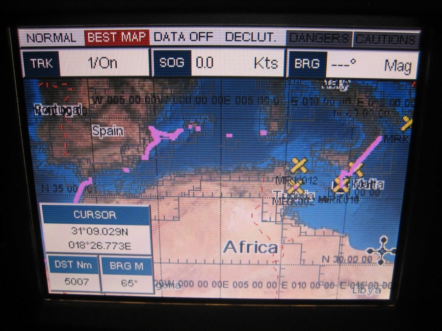 Standard Horizon CP180 Color Chartplotter GPS DISPLAY HEAD w/Suncover & Manual - Image 10
