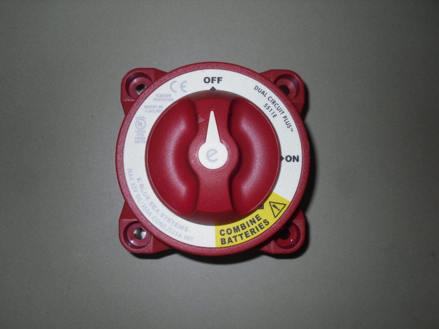 Blue Sea Systems 5511E Battery Switch Dual Circuit 350 Amp E-Series MD