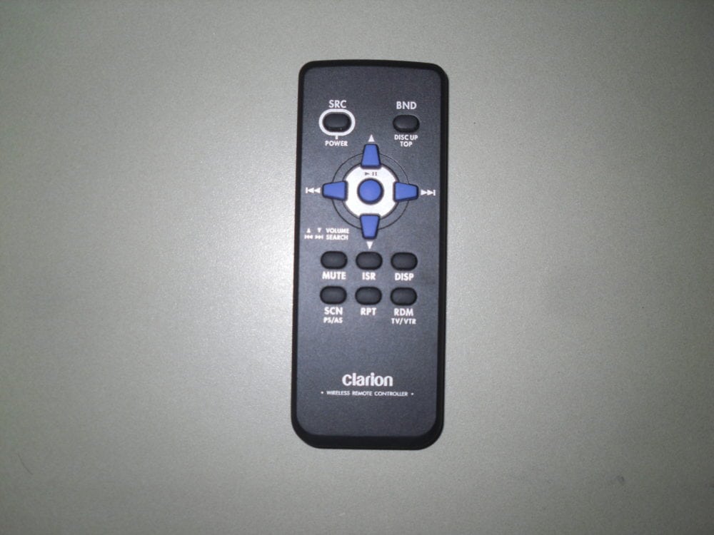 CLARION REMOTE CONTROL RCB176 for CMD5 CMD6 CMD7 CX201 CX501 CX609