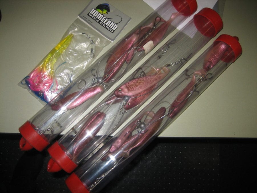 Sea Striker LOT OF 3x - 4 Arm Umbrella Rig w/Sassy Shad & Hooks + Free Gift