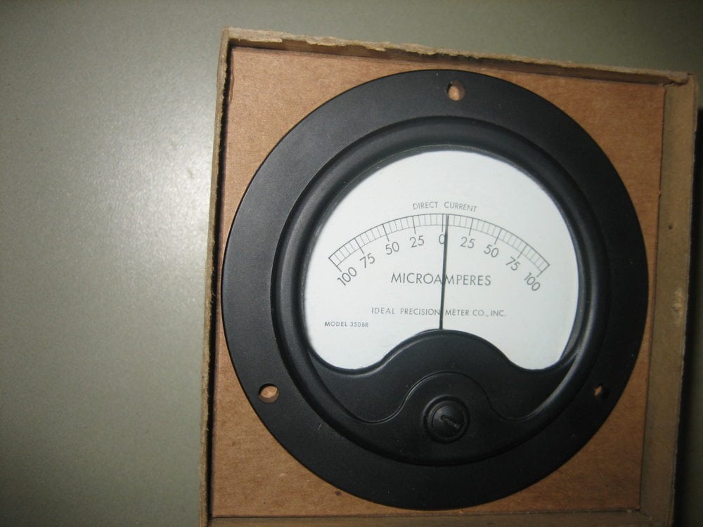ideal-precision-350br-dc-microamperes-panel-meter-instruments-0-to-100
