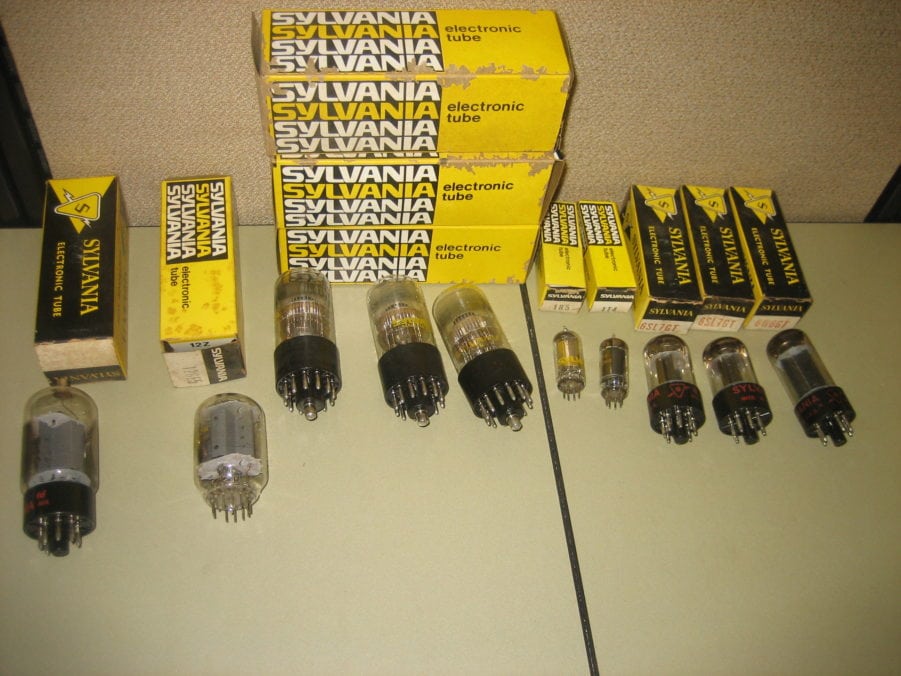 Sylvania Electronic Tube 12GE5 12GW6 6910 1R5 1T4 6SL7GT 6W6GT - LOT OF 10